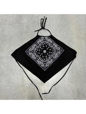 Y2K Fashion Magazine Bandana Top